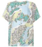 Emilio Pucci Floral-printed Silk T-shirt