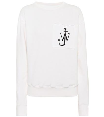 Jw Anderson Embroidered Cotton Sweatshirt