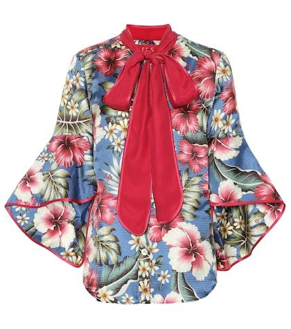 F.r.s For Restless Sleepers Acli Silk-blend Pajama Shirt