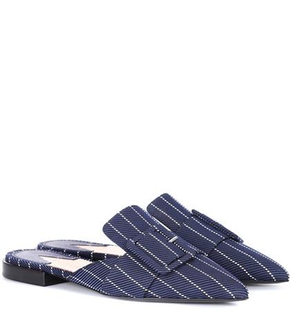Altuzarra Izy Striped Mules
