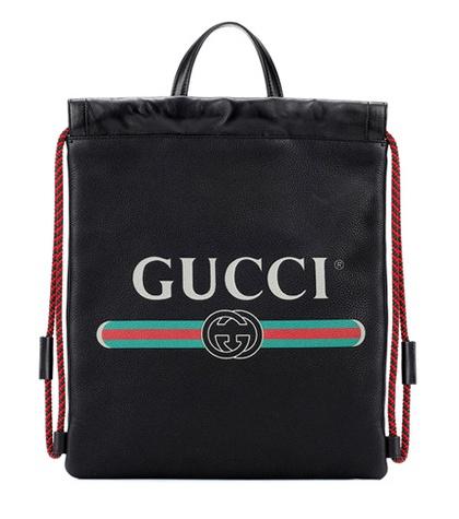 Aquazzura Gucci Print Leather Backpack