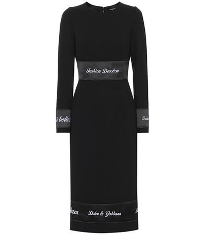 Moncler Virgin Wool Midi Dress