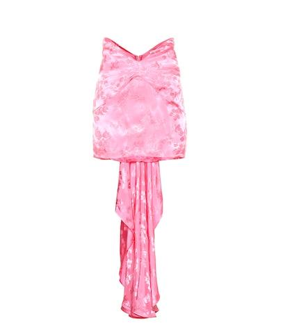 The Row Satin Jacquard Miniskirt