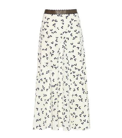 See By Chlo Moraya Printed Silk Midi Skirt