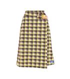Valentino Plaid Wrap Skirt