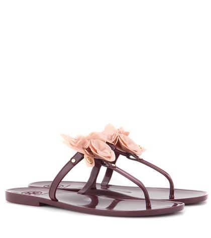 Tory Burch Blossom Jelly Embellished Sandals