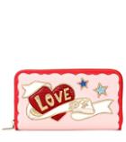 See By Chlo Embroidered Leather Wallet