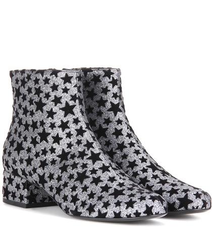 Saint Laurent Babies 40 Embellished Ankle Boots