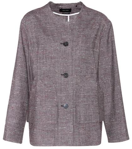 Isabel Marant Kerwan Silk And Linen Jacket