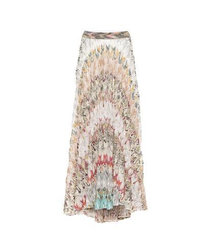 Missoni Knitted Cotton Blend Maxi Skirt