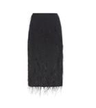 Jason Wu Feather-embellished Pencil Skirt