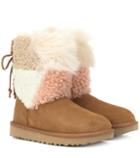 Ugg Classic Short Patchwork Fluff Ankle Boots