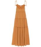 See By Chlo Embroidered Cotton Maxi Dress