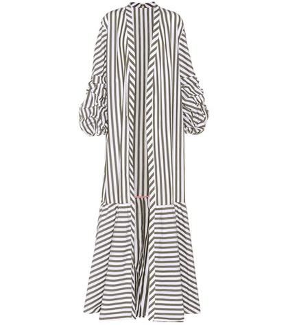 Johanna Ortiz Mompox Striped Cotton Coat