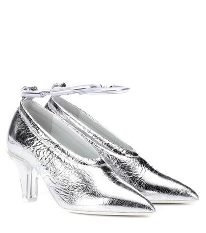 Jil Sander Metallic Leather Pumps