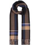 Acne Studios Cesar Check Wool And Cotton Scarf