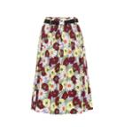 Burberry Floral Cotton Midi Skirt