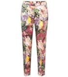 Erdem Giulia Floral-printed Silk Trousers