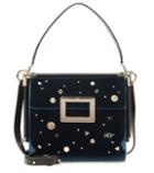 Burberry Miss Viv' Carré Small Velvet Shoulder Bag