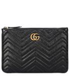 Gucci Gg Marmont Quilted Leather Clutch