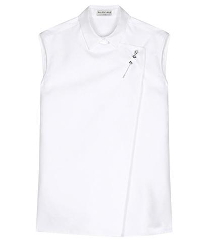 Balenciaga Cotton And Silk-blend Shirt