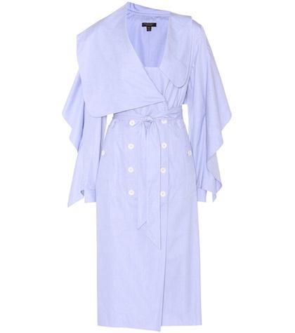 Roberto Cavalli Chambray Wrap Dress