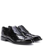 Roger Vivier Skin Guipere Leather Derby Shoes