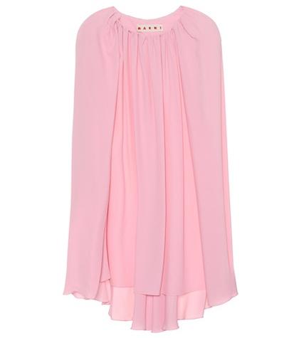 Marni Silk-blend Cape-style Top