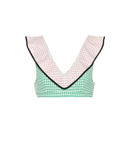 Marysia Exclusive To Mytheresa – Piana Gingham Bikini Top