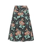 Victoria Beckham Floral-printed Cotton Wrap Skirt
