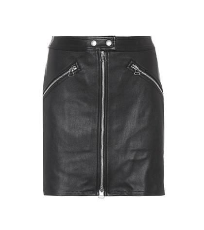 Rag & Bone Leather Miniskirt