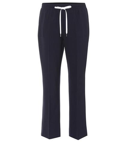 Oscar De La Renta Cropped Wool Trousers