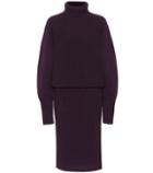Victoria Victoria Beckham Turtleneck Wool Midi Dress