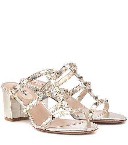 Missoni Valentino Garavani Rockstud Leather Sandals