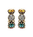 Gucci Crystal Embellished Hoop Earrings