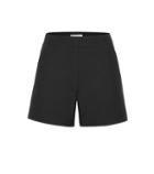 Valentino High-rise Wool And Silk Shorts