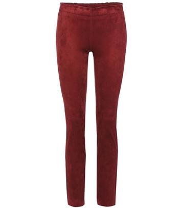 Valentino Jacky Cropped Suede Trousers