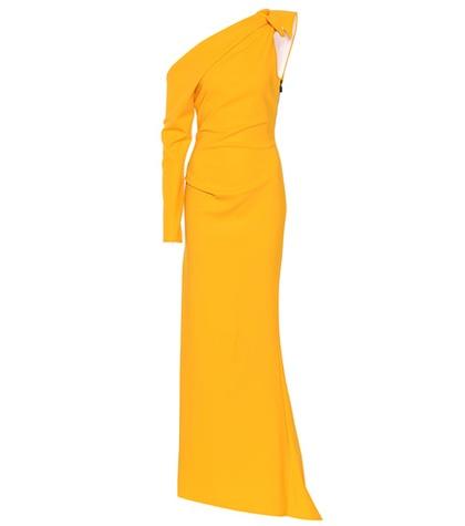 Saint Laurent Mystery One-shoulder Gown