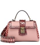 Mansur Gavriel Small Piazza Leather Shoulder Bag