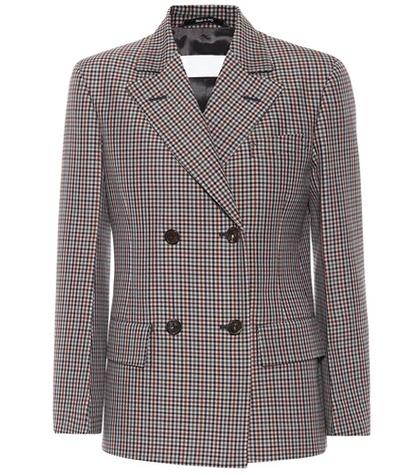 Maison Margiela Wool And Mohair Checked Jacket