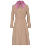 Gucci Fur-trimmed Wool Coat