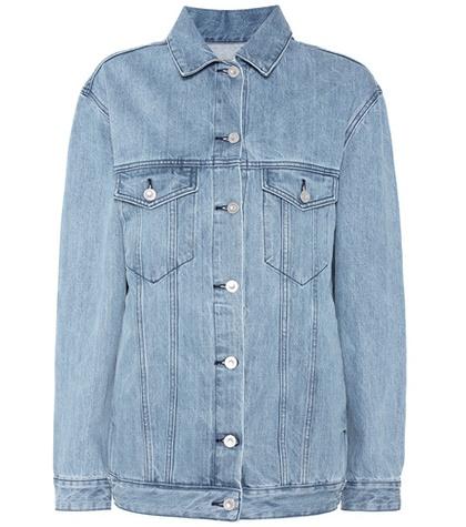 Tre Ccile Embroidered Oversized Denim Jacket
