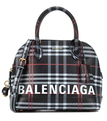 Roger Vivier Ville S Plaid Leather Shoulder Bag