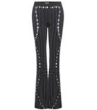 Marc Jacobs Embellished Flared Wool Trousers
