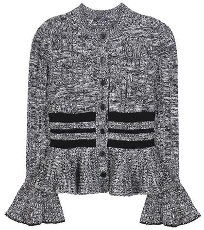 Alexander Mcqueen Wool And Silk Knitted Cardigan