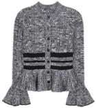 Alexander Mcqueen Wool And Silk Knitted Cardigan