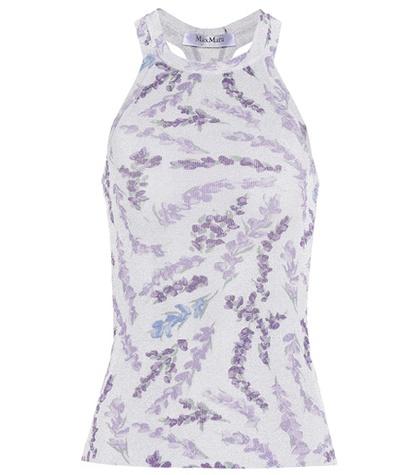 Max Mara Harem Floral-print Racerback Top
