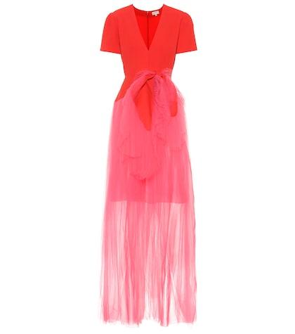 Haider Ackermann Crêpe And Tulle Gown