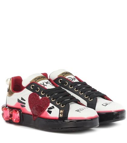 Dolce & Gabbana Portofino Melt Leather Sneakers