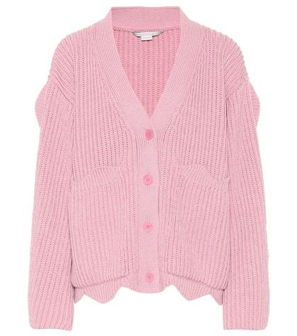 Alexander Mcqueen Scalloped Cotton-blend Cardigan